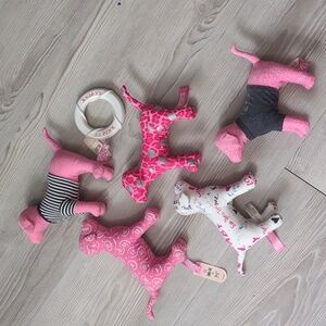 Victoria's Secret Pink Dog Puppy Plush Toy Set Bundle Collection